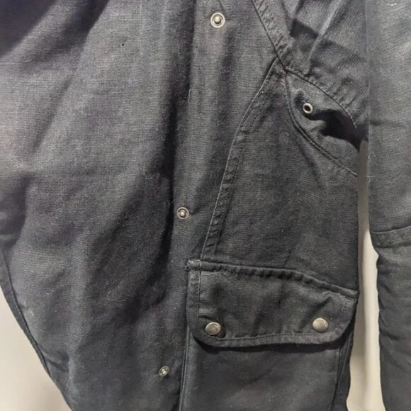 Aritzia Wilfred Free | Rayder Linen Moto Jacket | Black | S - Picture 6 of 9